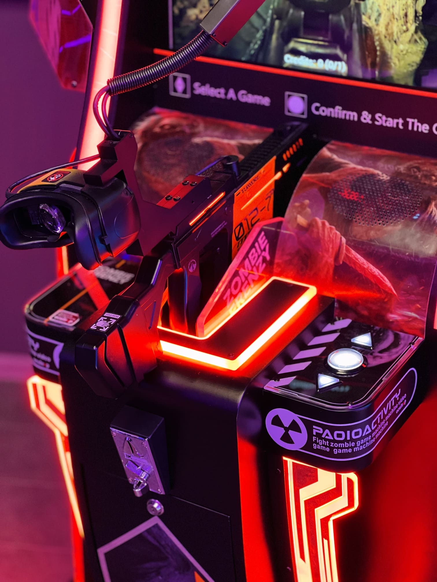 VR shooter player